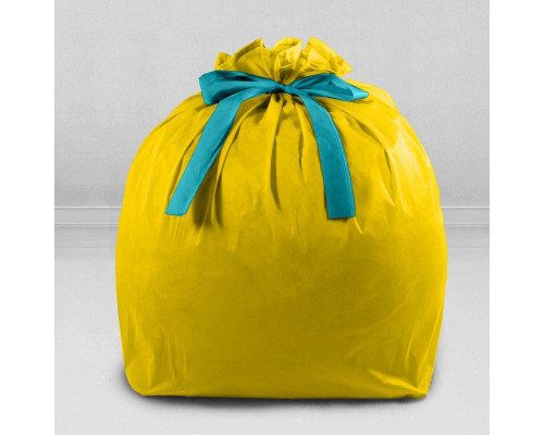 Подарочный упаковочный мешок цвет желтый для кресла-мешка размера Стандарт