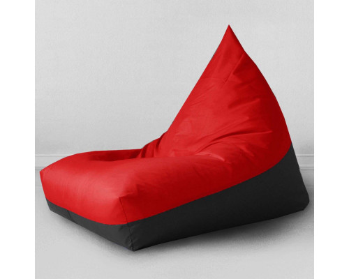 Кресло мешок пирамида Red and black, оксфорд