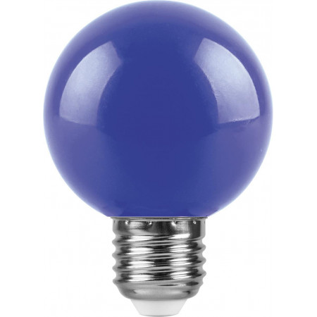 Лампа светодиодная Feron LB-371 Шар E27 3W синий