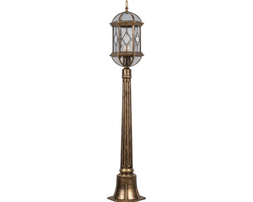 Светильник садово-парковый Feron PL170 столб шестигранный 60W E27 230V, черное золото