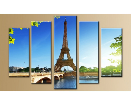 Модульная картина "Великолепный Париж" 80х140 M66