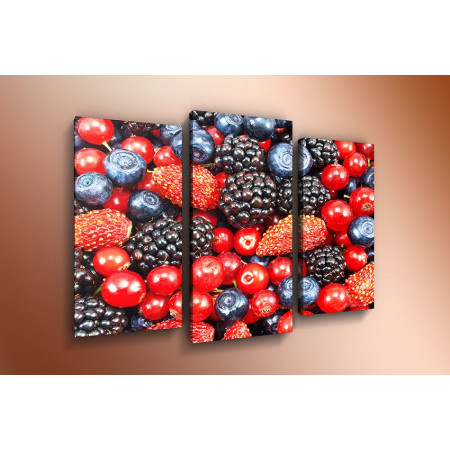 Модульная картина "Ароматные ягоды" 60х80 ТР401