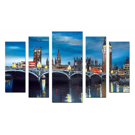 Модульная картина "Вестминстерский мост на закате" 70х120 Ш919