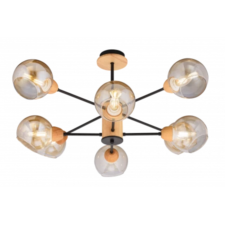 4642/8 BK+WOOD (1) Люстра (RL) 