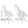 Кресло CH-823AXSN, черный, кожа искусственная