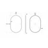 Зеркало настенное с подсветкой (70x110 см) Bari AM-Bar-700-1100-DS-F