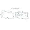 Зеркало настенное с подсветкой (120x70 см) Roma AM-Rom-1200-700-DS-F