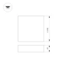 Накладной светодиодный светильник SP-QUADRO-S350x350-30W Warm3000 034791