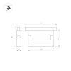 Трековый светодиодный светильник Arlight Mag-Orient-Flat-Fold-S195-6W Warm3000 035855 Трековый светодиодный светильник Arlight Mag-Orient-Flat-Fold-S195-6W Warm3000 035855