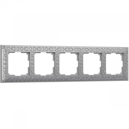 Рамка Werkel Antik на 5 постов матовый хром WL07-Frame-05 4690389145704