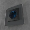 Розетка Werkel с/з с подсветкой черный W1171408 4690389171727