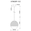 Подвесной светильник Arte Lamp Jupiter Chrome A7962SP-1CC