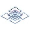 Потолочная светодиодная люстра Profit Light 8075/4+1 CHR