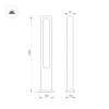 Уличный светодиодный светильник Arlight LGD-Muse-Boll-H1500-18W Warm3000 035395