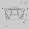 Встраиваемый светильник Maytoni Technical Dot DL042-01-SQ-B