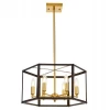 Подвесная люстра Lumina Deco Lorton LDP 1142-6 BK+MD