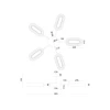 Потолочная светодиодная люстра Arte Lamp Ovale A2489PL-5GO Потолочная светодиодная люстра Arte Lamp Ovale A2489PL-5GO