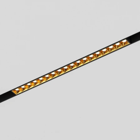 Трековый светодиодный светильник Elektrostandard Slim Magnetic Artas 85104/01 черный/золото a064530