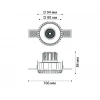 Встраиваемый светодиодный светильник Italline IT08-8021 white 3000K