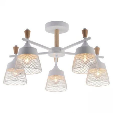 Потолочная люстра Seven Fires Olban SF3389/5C-WT-WD