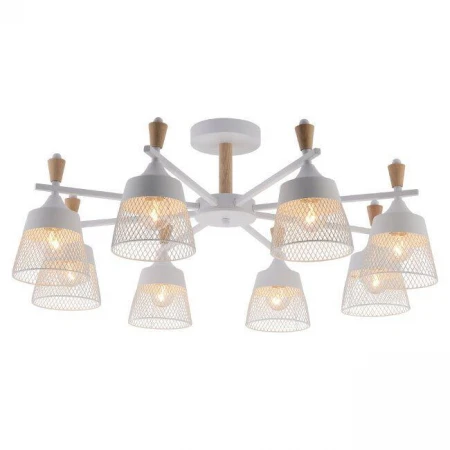 Потолочная люстра Seven Fires Olban SF3389/8C-WT-WD