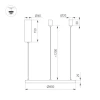 Подвесной светодиодный светильник Arlight SP-Congo-Mult-1-R800-42W Warm3000 046246