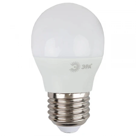 Лампа светодиодная ЭРА E27 9W 2700K матовая LED P45-9W-827-E27 Б0029043