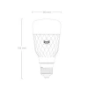 Лампа светодиодная диммируемая Yeelight E27 8W 2700K белая YLDP007