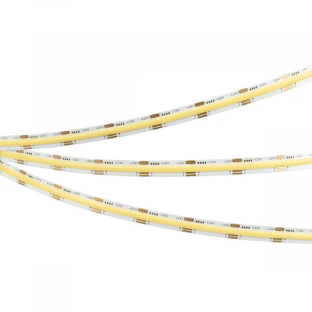 Светодиодная лента Arlight 7W/m 378LED/m CSPSMD теплый белый 5М SPI-COB-X378-12mm 24V 041737