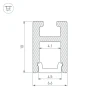 Профиль Arlight ARH-Micro-0610-2000 Anod 036384