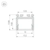 Профиль Arlight PDS-D-2000 ANOD 026517