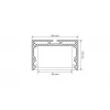 Профиль с рассеивателем Arlight SL-LINE-4932-2500 ANOD+OPAL 020465