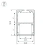 Профиль Arlight ARH-Line-3750A-3000 Anod 036137
