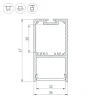 Профиль Arlight SL-Line-3667-3000 Anod 036197