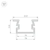Профиль Arlight PDS-FS-2000 Anod Black 040734