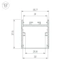 Профиль Arlight SL-LINE-3638-LW-3000 ANOD BLACK 043974