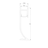 Профиль алюминиевый с рассеивателем для плинтуса Elektrostandard LL-2-ALP021 a066619