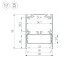 Профиль Arlight SL-Line-4050-3L-2000 Anod 044666