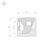 Профиль Arlight WPH-Flex-1616-Side-S11-20M White 041093(1)