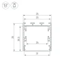 Профиль Arlight Line-S-3535-2500 Anod 041825