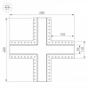 Коннектор X-образный Arlight SL-Linia55-Fantom 030134