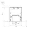 Коннектор X-образный Arlight SL-Linia55-Fantom 030134