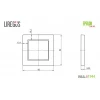Рамка 1-постовая Liregus Epsilon шампань 28-3221