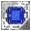 Перекрестный переключатель встраиваемый Voltum S70 одноклавишный 10А, (шелк) VLS010504