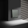 Проходной переключатель встраиваемый Voltum S70 одноклавишный 10А, (титан) VLS010306