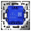 Выключатель встраиваемый Voltum S70 трехклавишный 10А, (черный матовый) VLS030108