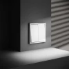 Проходной переключатель встраиваемый Voltum S70 двухклавишный 10А, (белый матовый) VLS020302