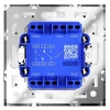 Проходной переключатель встраиваемый Voltum S70 двухклавишный 10А, (белый матовый) VLS020302