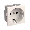 Розетка 2P+PE IEK Primer белая CKK-40D-RSZB2-K01-K