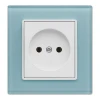 Розетка 2P Vesta-Electric Exclusive Blue голубой FRZ00040001SIN